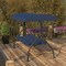 Flash Furniture Navy 3-Seater Convertible Canopy Patio Swing/Bed TLH-007-NV-GG - alternate 10
